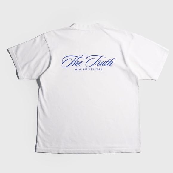 "Set Free X Stay True" White Heavyweight Tee - Picture 2 of 3